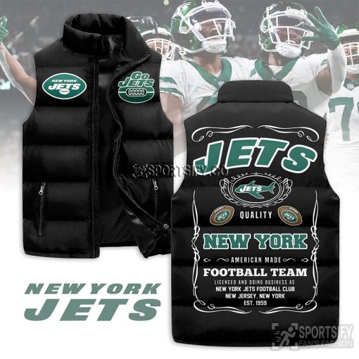 SLJ03078 - New York Jets Sleeveless Jacket-Sportsify