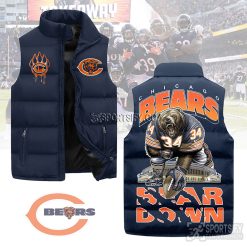 SLJ03077 - Chicago Bears Sleeveless Jacket-Sportsify