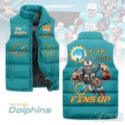 SLJ03074 - Miami Dolphins Sleeveless Jacket-Sportsify