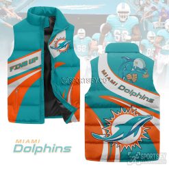 SLJ03071 - Miami Dolphins Sleeveless Jacket-Sportsify