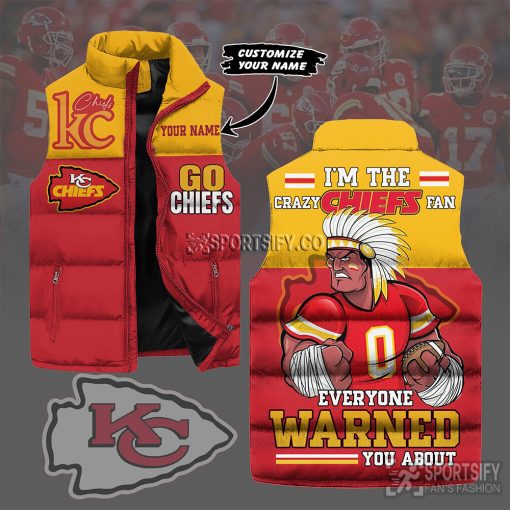 SLJ03061 - Custom Kansas City Chiefs Sleeveless Jacket-Sportsify