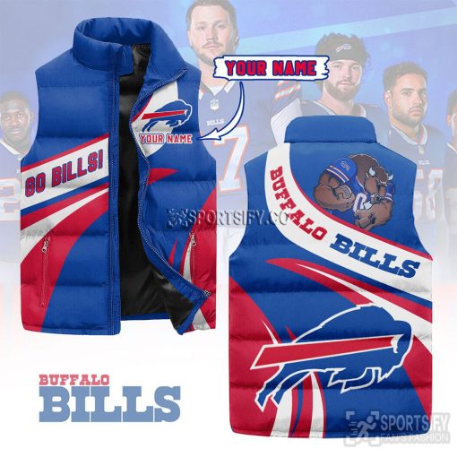 SLJ03058 - Custom Buffalo Bills Sleeveless Jacket-Sportsify