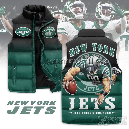 SLJ03055 - New York Jets Sleeveless Jacket-Sportsify