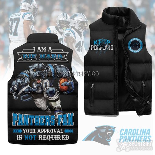 SLJ03053 - Carolina Panthers Sleeveless Jacket-Sportsify