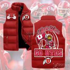 SLJ03037 - Utah Utes Sleeveless Jacket-Sportsify