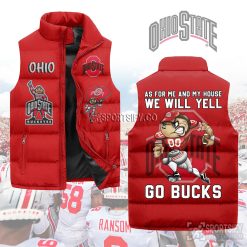 SLJ03035 - Ohio State Buckeyes Sleeveless Jacket-Sportsify