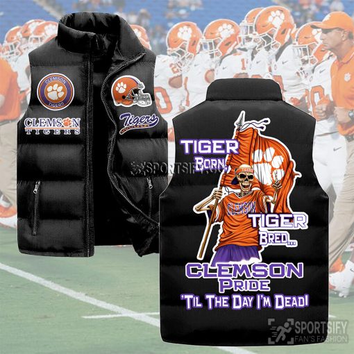 SLJ03033 - Clemson Tigers Sleeveless Jacket-Sportsify