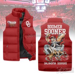 SLJ03032 - Oklahoma Sooners Sleeveless Jacket-Sportsify