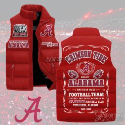 SLJ03029 - Alabama Crimson Tide Sleeveless Jacket-Sportsify