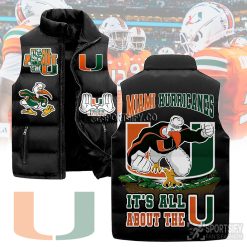 SLJ03027 - Miami Hurricanes Sleeveless Jacket-Sportsify