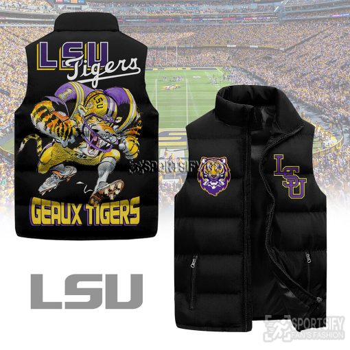 SLJ03023 - LSU Tigers Sleeveless Jacket-Sportsify