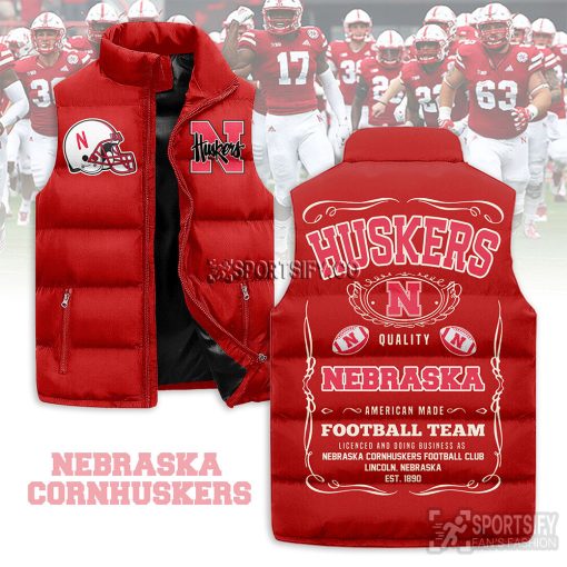 SLJ03022 - Nebraska Cornhuskers Sleeveless Jacket-Sportsify