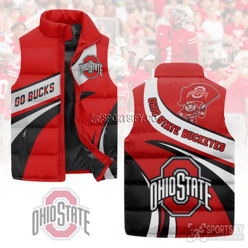 SLJ03017 - Ohio State Buckeyes Sleeveless Jacket-Sportsify