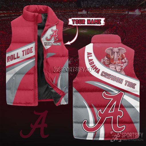 SLJ03013 - Custom Alabama Crimson Tide Sleeveless Jacket-Sportsify