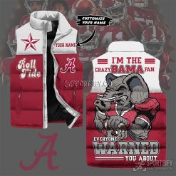 SLJ03014 - Custom Alabama Crimson Tide Sleeveless Jacket-Sportsify