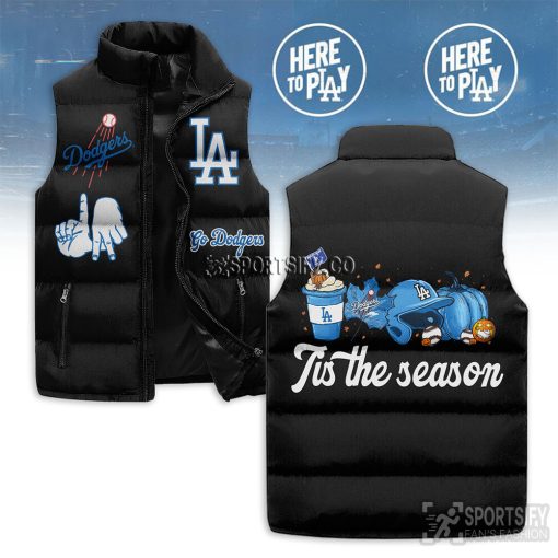 SLJ03008 - Los Angeles Dodgers Sleeveless Jacket-Sportsify