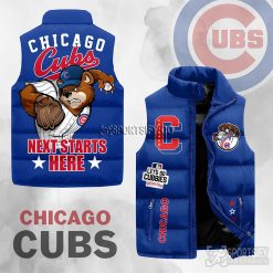 SLJ03005 - Chicago Cubs Sleeveless Jacket-Sportsify