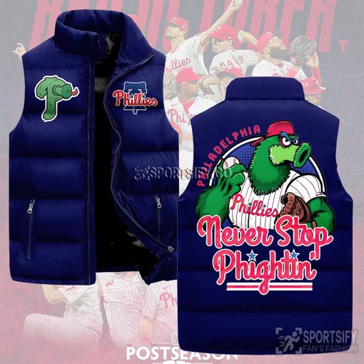 SLJ03003 - Philadelphia Phillies Sleeveless Jacket-Sportsify