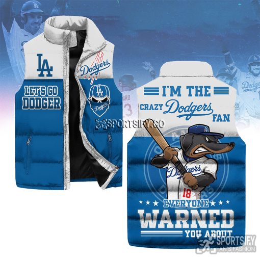 SLJ03001 - Los Angeles Dodgers Sleeveless Jacket-Sportsify