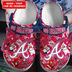 CLS01114 - Custom Atlanta Braves Clogs Shoes