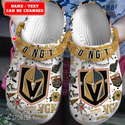 CLS01106 - Custom Vegas Golden Knights Clogs Shoes-Sportsify