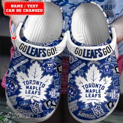 CLS01102 - Custom Toronto Maple Leafs Clogs Shoes-Sportsify