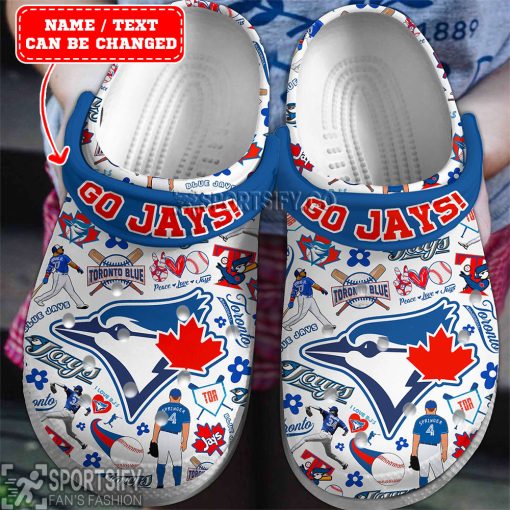 CLS01101 - Custom Toronto Blue Jays Clogs Shoes-Sportsify