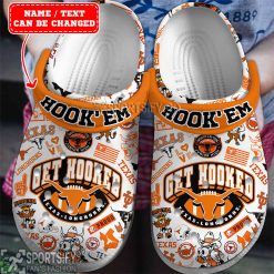 CLS01099 - Custom Texas Longhorns Clogs Shoes-Sportsify