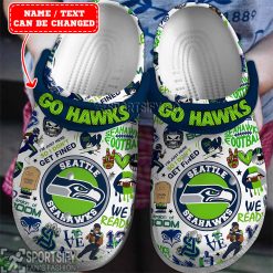 CLS01090 - Custom Seattle Seahawks Clogs Shoes-Sportsify