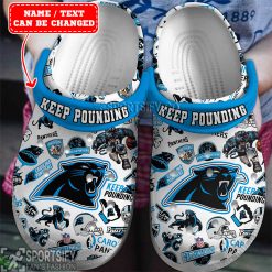 CLS01082 - Custom Carolina Panthers Clogs Shoes-Sportsify