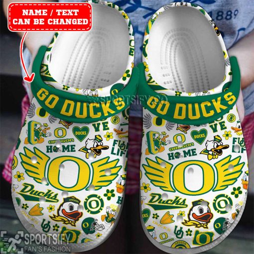 CLS01078 - Custom Oregon Ducks Clogs Shoes-Sportsify