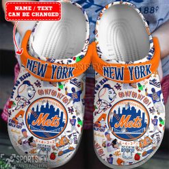 CLS01072 - Custom New York Mets Clogs Shoes-Sportsify