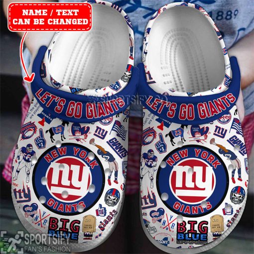 CLS01070 - Custom New York Giants Clogs Shoes-Sportsify