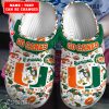 CLS01057 - Custom Miami Hurricanes Clogs Shoes-Sportsify