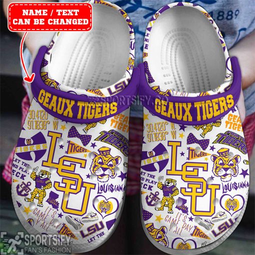 CLS01054 - Custom LSU Tigers Clogs Shoes-Sportsify