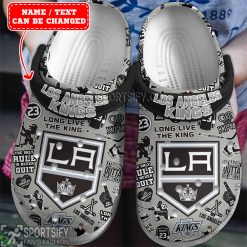 CLS01051 - Custom Los Angeles Kings Clogs Shoes-Sportsify