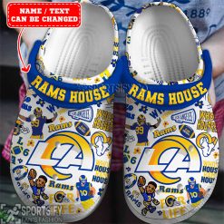 CLS01052 - Custom Los Angeles Rams Clogs Shoes-Sportsify