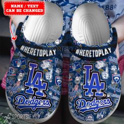 CLS01050 - Custom Los Angeles Dodgers Clogs Shoes-Sportsify