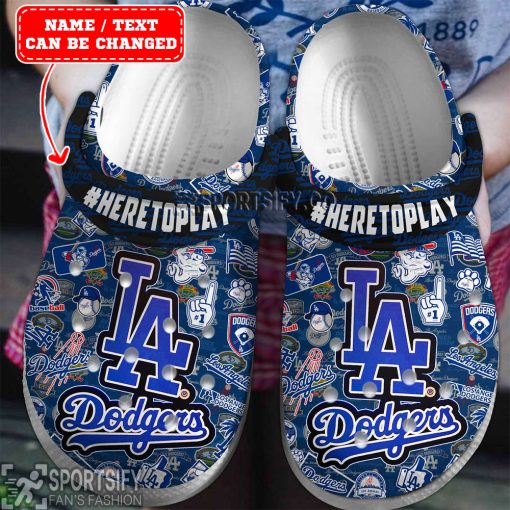 CLS01050 - Custom Los Angeles Dodgers Clogs Shoes-Sportsify