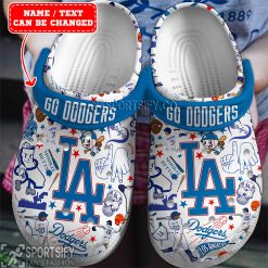 CLS01049 - Custom Los Angeles Dodgers Clogs Shoes-Sportsify