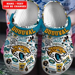 CLS01042 - Custom Jacksonville Jaguars Clogs Shoes-Sportsify