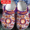 CLS01022 - Custom Clemson Tigers Clogs Shoes-Sportsify