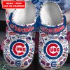 CLS01018 - Custom Chicago Cubs Clogs Shoes-Sportsify