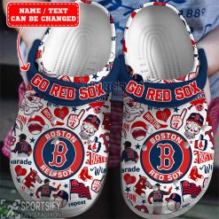 CLS01013 - Custom Boston Red Sox Clogs Shoes-Sportsify