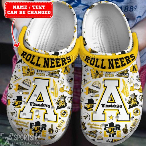 CLS01003 - Custom Appalachian State Mountaineers Clogs Shoes-Sportsify