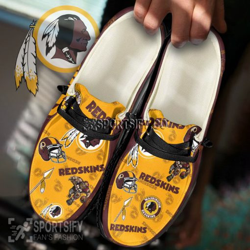 HDS0133 - Custom Washington Redskins Hey Dude Shoes-Sportsify