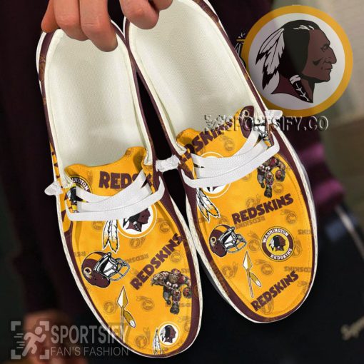 HDS0133 - Custom Washington Redskins Hey Dude Shoes-Sportsify