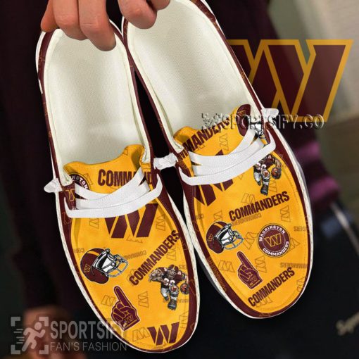 HDS0132 - Custom Washington Commanders Hey Dude Shoes-Sportsify