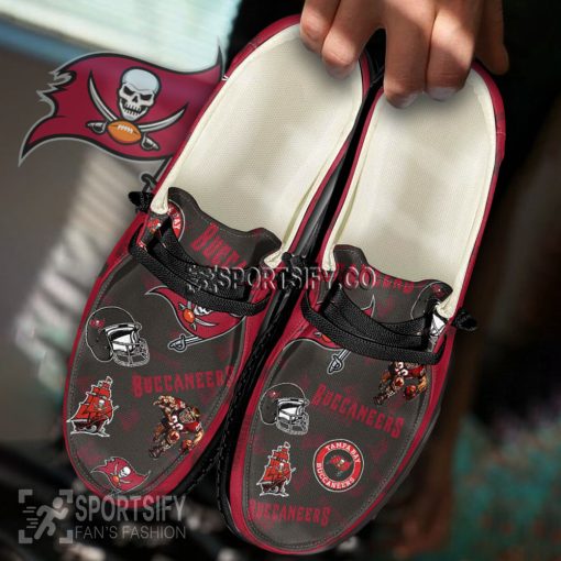 HDS0130 - Custom Tampa Bay Buccaneers Hey Dude Shoes-Sportsify