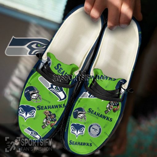 HDS0129 - Custom Seattle Seahawks Hey Dude Shoes-Sportsify